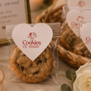 Cookies & Kisses Wedding Cookie Favor Seals