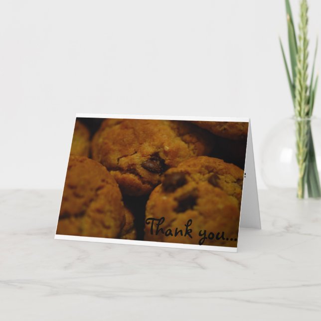 Cookies Letterpress Thank You Card (Front)