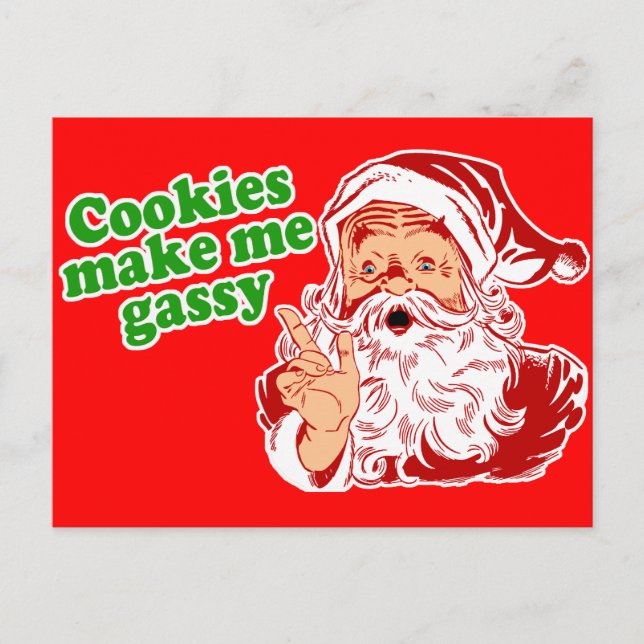 Cookies Make Me Gassy Postcard (Front)