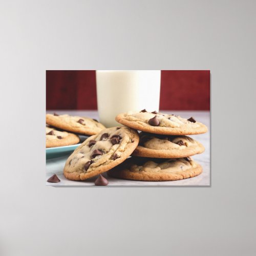 Cookies  Milk Canvas Print
