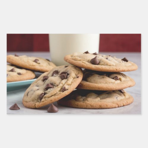 Cookies  Milk Rectangular Sticker