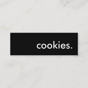 cookies. mini business card
