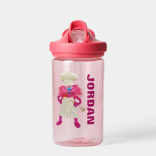 Cookie's Monster Food Truck Gonger Add Your Name Water Bottle