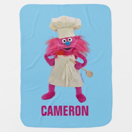 Cookies Monster Food Truck  Gonger Posing Baby Blanket