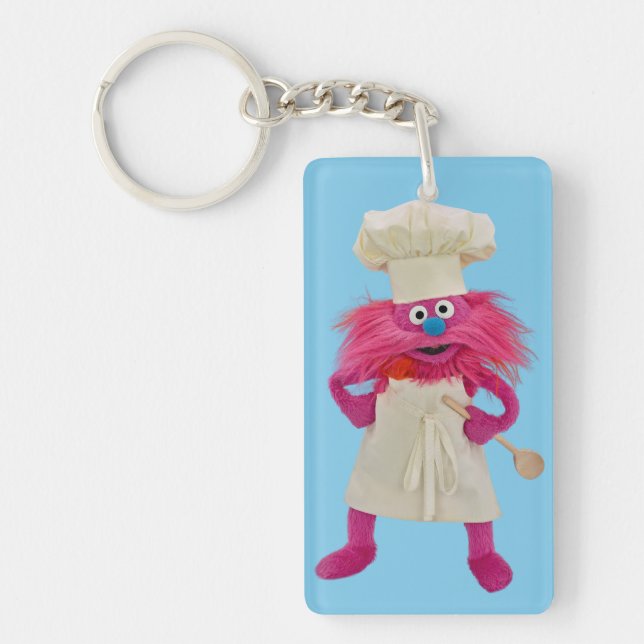 Cookie's Monster Food Truck | Gonger Posing Keychain (Front)