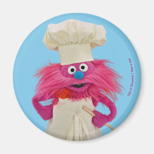 Cookie's Monster Food Truck   Gonger Posing Magnet