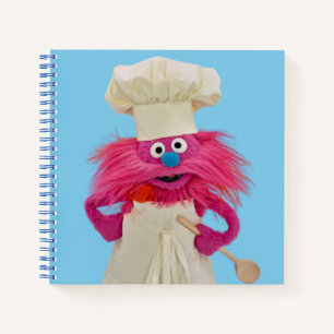 Cookie's Monster Food Truck Gonger Posing Notebook