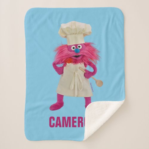 Cookies Monster Food Truck  Gonger Posing Sherpa Blanket