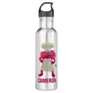 Cookie's Monster Food Truck Gonger Posing Stainless Steel Water Bottle