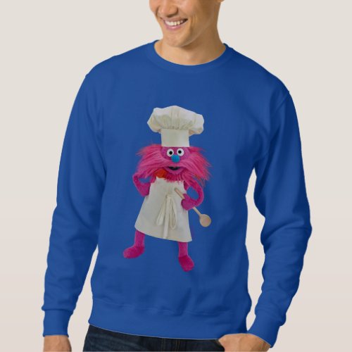 Cookies Monster Food Truck  Gonger Posing Sweatshirt