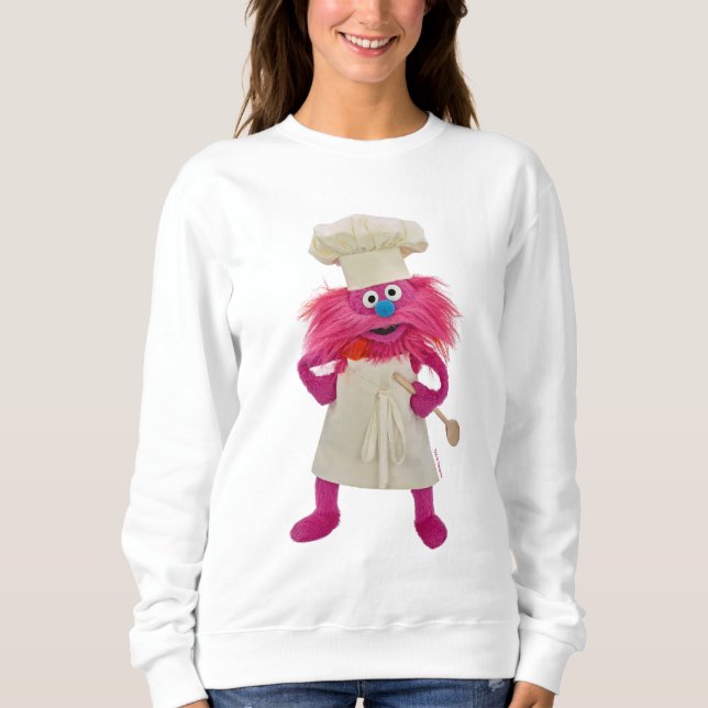 Cookie's Monster Food Truck | Gonger Posing Sweatshirt (Front)