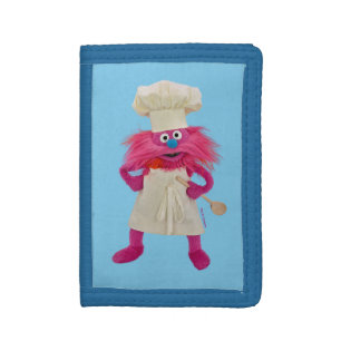Cookie's Monster Food Truck Gonger Posing Tri-fold Wallet