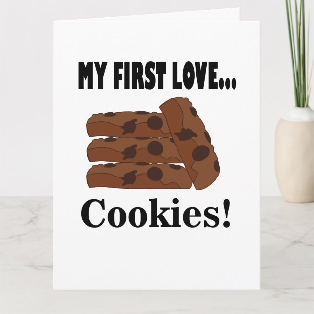 Cookies My First Love Cookies Biscuit  Card (Front)