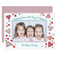 Cookies n Candy Hugs n Kisses Valentines Day Card