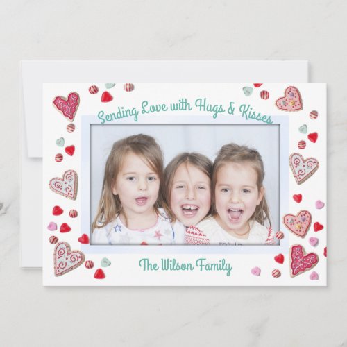 Cookies n Candy Hugs n Kisses Valentines Day Card