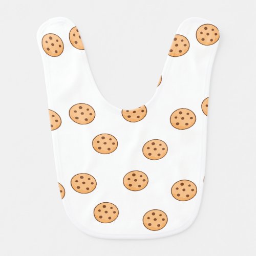 cookies on white baby bib