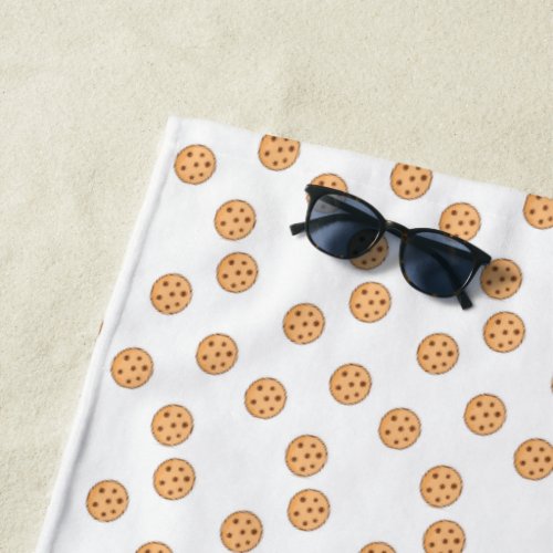 cookies on white beach towel