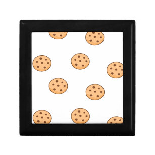 cookies on white gift box