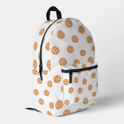 Cookies on white printed backpack