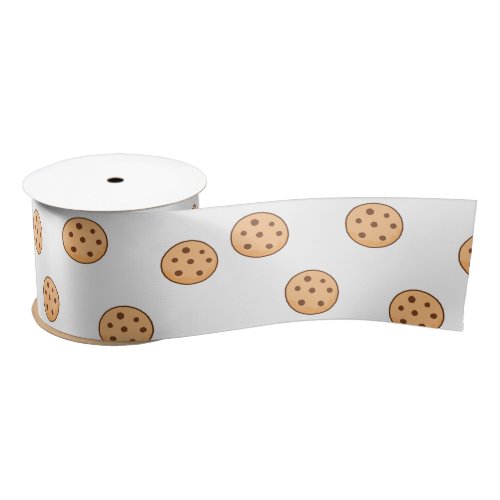 cookies on white satin ribbon