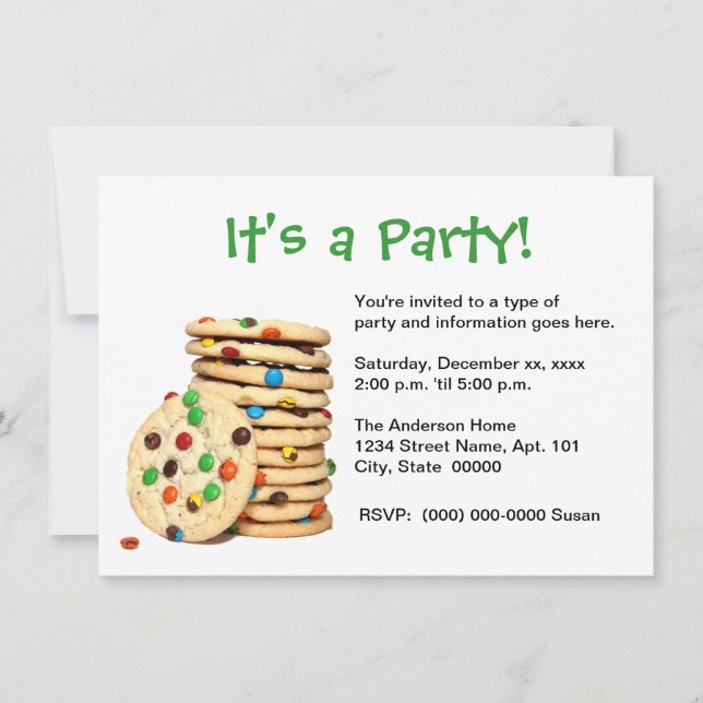 Cookies Party Invitation (Front)
