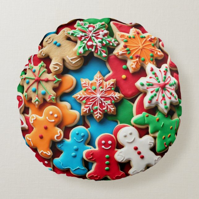 Cookies  round pillow (Front)