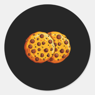 Cookies Shirt Men Women Kids Chocolate Chip Cookie Classic Round Sticker