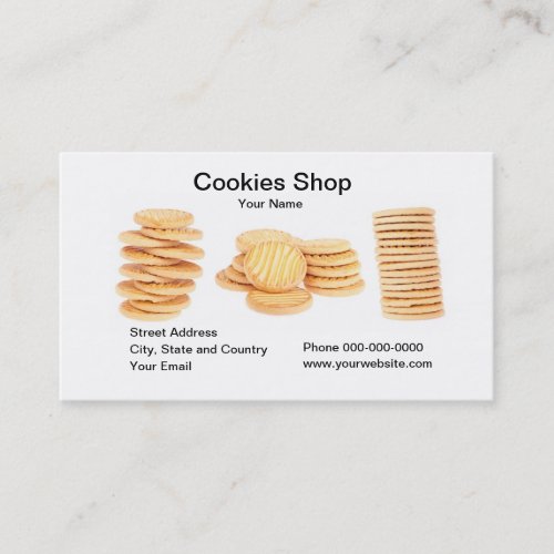 Cookies Shop Business Card Business Card Templates