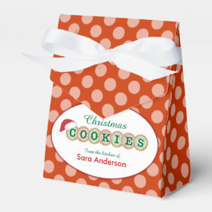Cookies & Sprinkles Personalized Christmas Cookie Favor Boxes