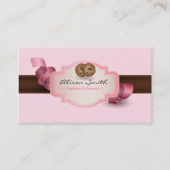 Cookies & Sweets Business Card by KeyholeDesign at Zazzle