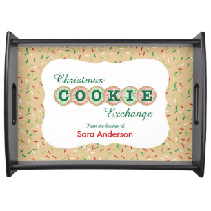 Cookies with Sprinkles Christmas Cookie Exchange Serving Tray