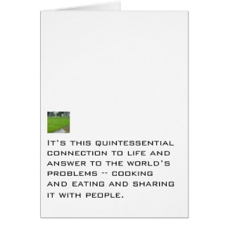 Cooking and Eating and Sharing Cards