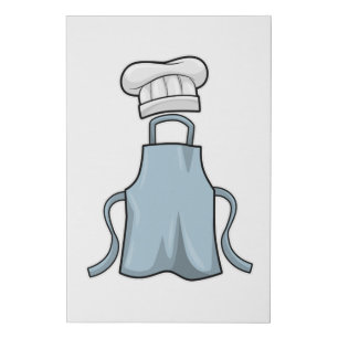 Cooking apron and Cooking hat Faux Canvas Print