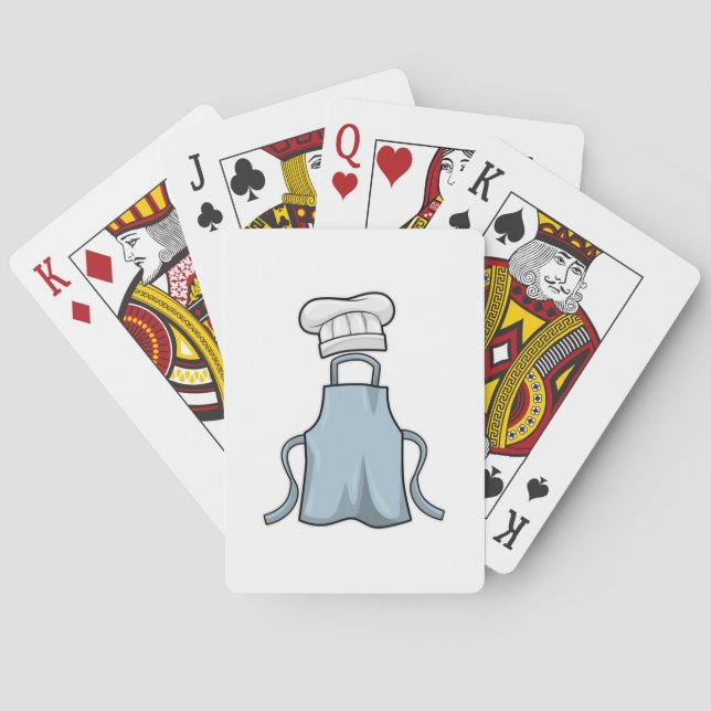 Cooking apron and Cooking hat Poker Cards (Back)