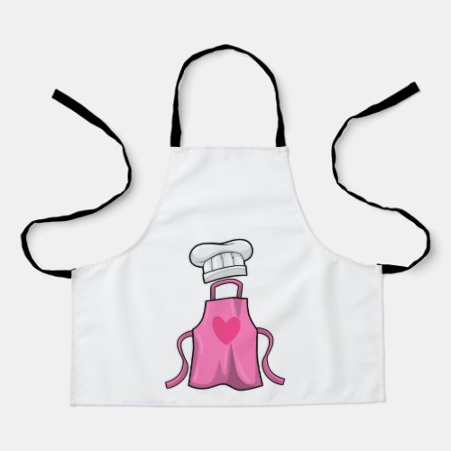 Cooking apron and Cooking hat with Heart