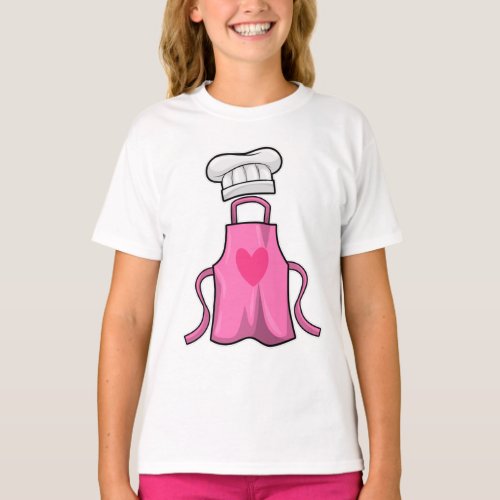 Cooking apron and Cooking hat with Heart T_Shirt