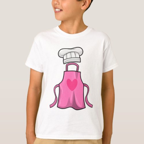 Cooking apron and Cooking hat with Heart T_Shirt