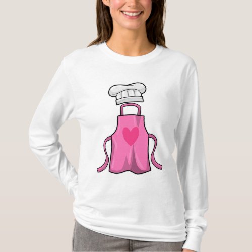 Cooking apron and Cooking hat with Heart T_Shirt