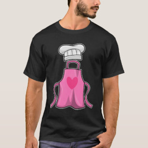 Cooking apron and Cooking hat with Heart T-Shirt