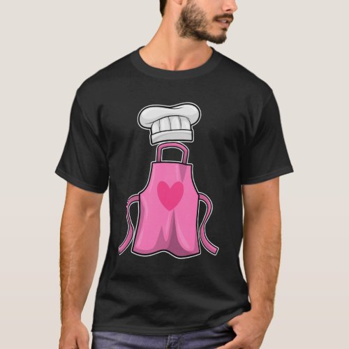 Cooking apron and Cooking hat with Heart T_Shirt