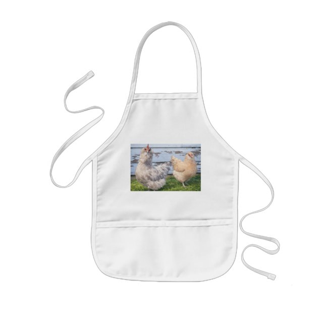 Cooking Apron Two Chickens Farmhouse  (Front)