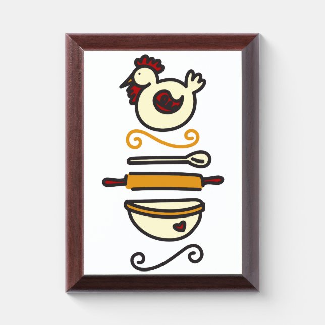 Cooking Award Plaque (Vertical)