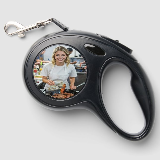 Cooking Bacon Photo Customize Retractable Pet Leash (Front)