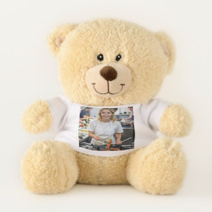 Cooking Bacon Photo Customize Teddy Bear