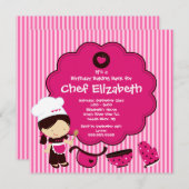 Cooking Baking Birthday Party Invitation (Front/Back)