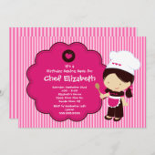 Cooking Baking Birthday Party Invitation (Front/Back)