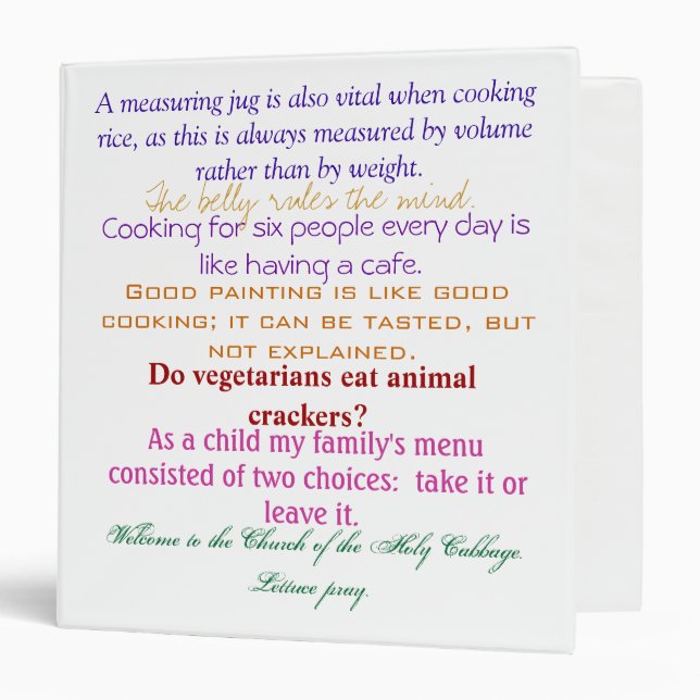 Cooking Binder (Front/Inside)