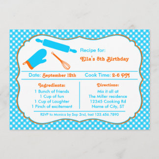 Cooking Birthday Party Invitation