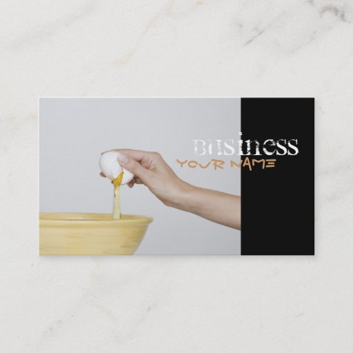 Customizable Cooking Business Cards