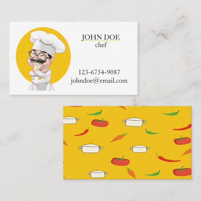Cooking Chef Business Card (Front/Back)